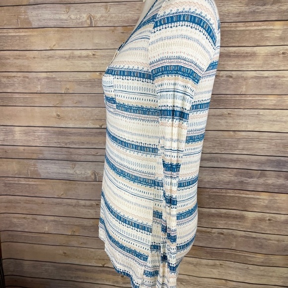 Nollie NWT Small Ribbed Henley Striped Long Sleeve - Picture 3 of 8